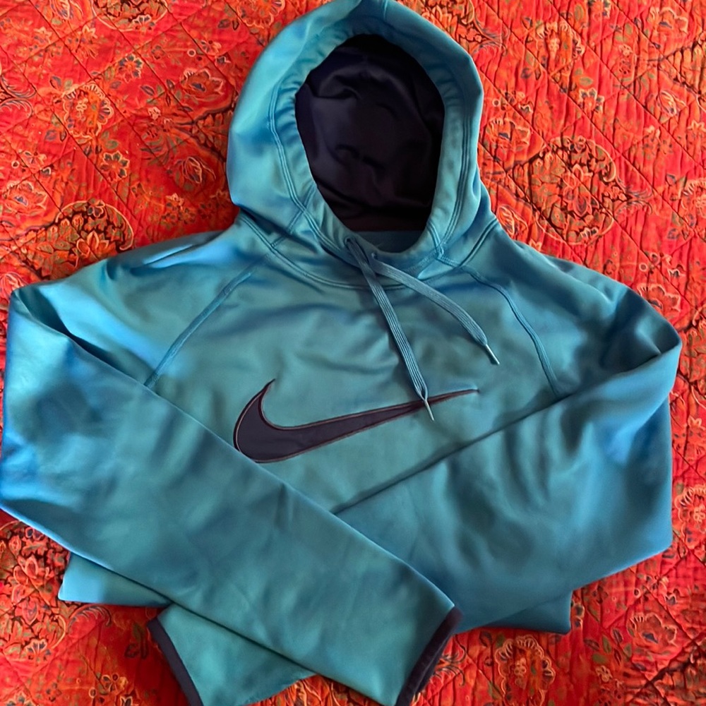 Nike Blue Dri-Fit Running Hoodie Blue Size Small